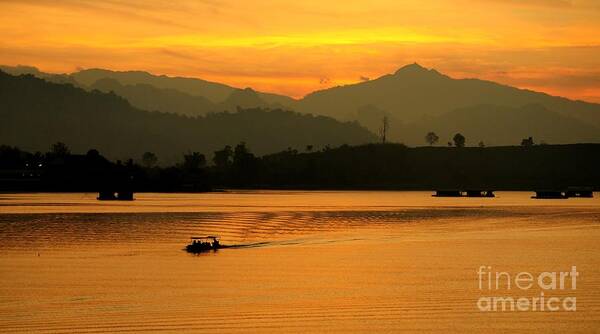 Waterfront Art Print featuring the photograph Waterfront lifestyle #3 by Therdsak Phongsureeyanan