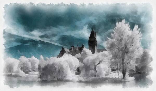 A Touch Of Winter Art Print featuring the painting A Touch Of Winter by Maciek Froncisz