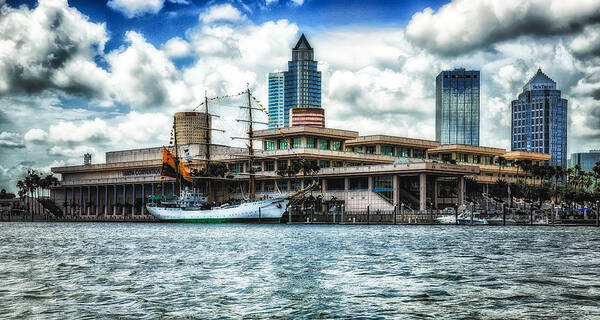 Ship Art Print featuring the photograph ARC Gloria in Port in HDR by Michael White