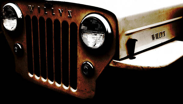 Jeep Art Print featuring the photograph Bare Bones Rusty by Luke Moore
