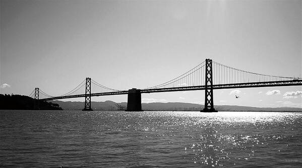 Bay Bridge Art Print featuring the photograph Bay Bridge by Rona Black