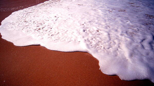 Hawaii Art Print featuring the photograph Beach Foam by Phillip Garcia