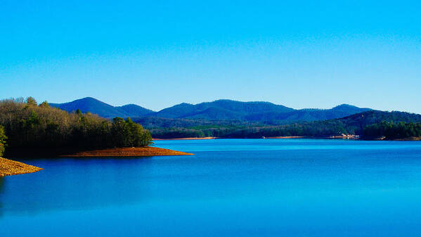 Blue Ridge Dam Art Print featuring the photograph Blue Ridge Dam by Robert L Jackson