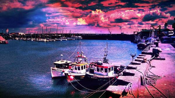 Love Art Print featuring the photograph Boats Scarborough England by Chris Drake