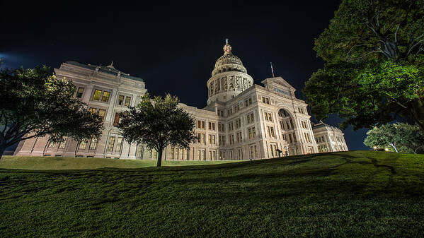 Austin Art Print featuring the photograph Capital On A Hill 2 by David Downs