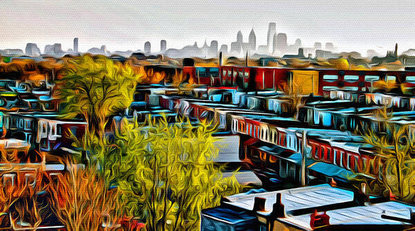 Philadelphia Art Print featuring the photograph City View Five by Alice Gipson