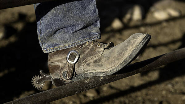 America Art Print featuring the photograph Cowboy Boots and Spurs by James Sage