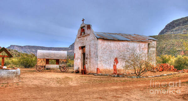 Cowboy Art Print featuring the photograph Cowboy Church by Tap On Photo