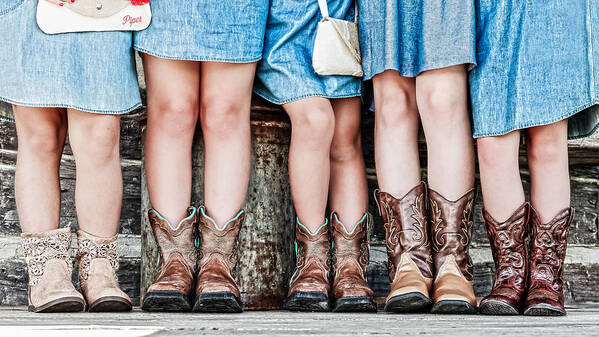 Cowgirl Art Print featuring the photograph Cowgirl Up by Keith Allen