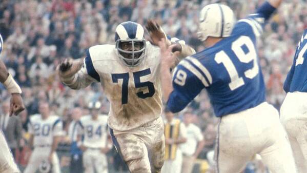 Deacon Art Print featuring the photograph Deacon Jones by Gianfranco Weiss