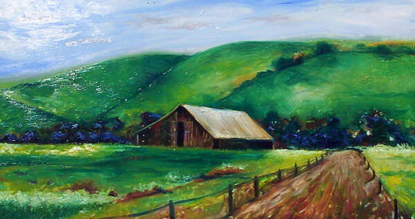 African American Art Art Print featuring the painting Farmland by Emery Franklin