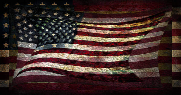 Flag Art Print featuring the photograph Flags by Jerry Hart