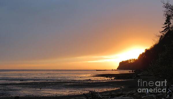 Nature Art Print featuring the photograph Grays Harbor Sunset II by Gayle Swigart