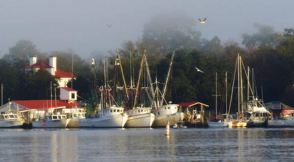 Boat Art Print featuring the photograph Harbor Morning by Deborah Smith