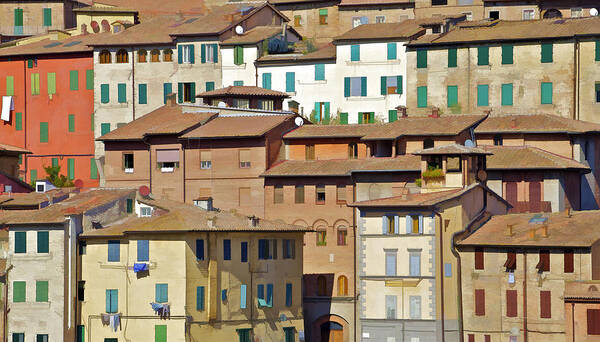 Cortona Art Print featuring the photograph Homes in Cortona by David Letts
