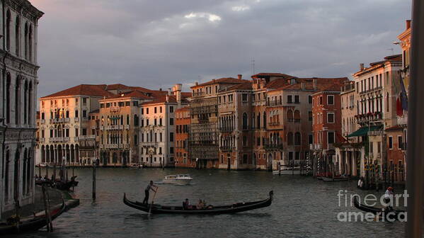 Venice Art Print featuring the photograph Italian Evening by Jennifer Wheatley Wolf