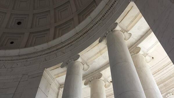 Declaration Of Independence Art Print featuring the photograph Jefferson Memorial Architecture by Kenny Glover
