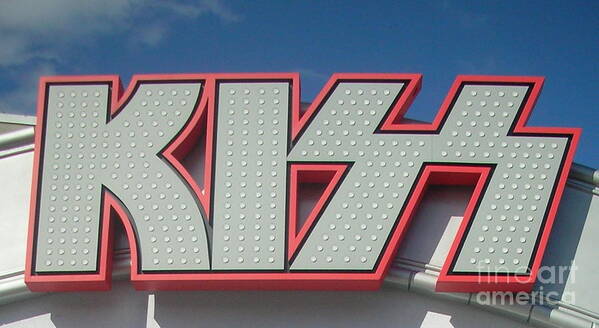 Kiss Art Print featuring the photograph KISS Sign by M West