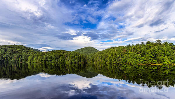 Unicoi Art Print featuring the photograph Unicoi Lake by Bernd Laeschke