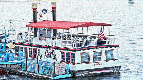 Taxi Art Print featuring the photograph Laughlin Riverboat by Crystal Harman