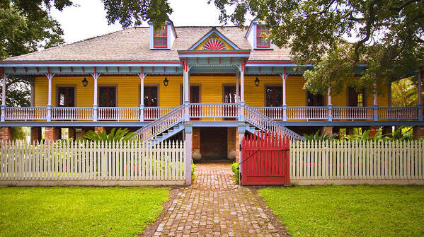Laura Plantation Art Print featuring the photograph Laura Plantation by Diana Powell