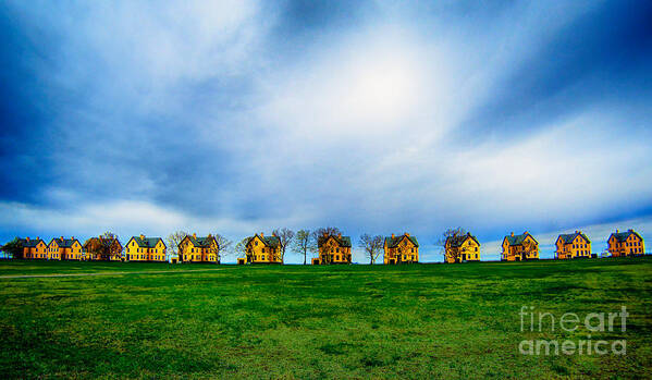 Little Art Print featuring the photograph Little Yellow Houses by Mark Miller