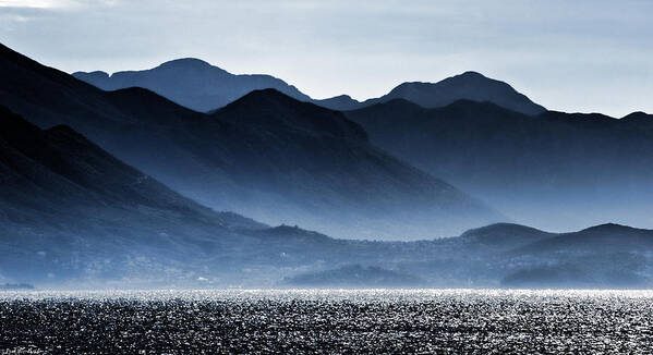 Croatia Art Print featuring the photograph Misty Mountains by Paul and Helen Woodford