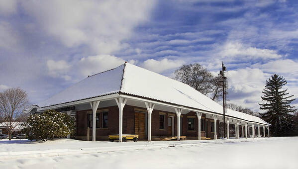 Orchard Park Art Print featuring the photograph Orchard Park Depot by Peter Chilelli