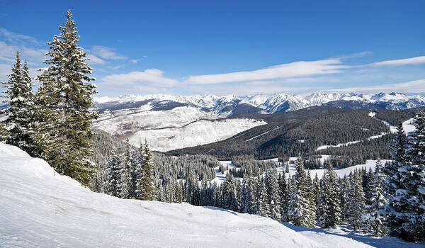 Scenics Art Print featuring the photograph Panorama Of Rocky Mountains In by Miralex