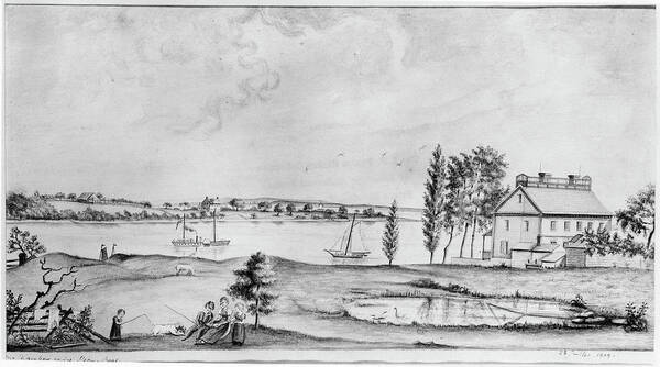 1809 Art Print featuring the drawing Raritan River, 1809 by Granger