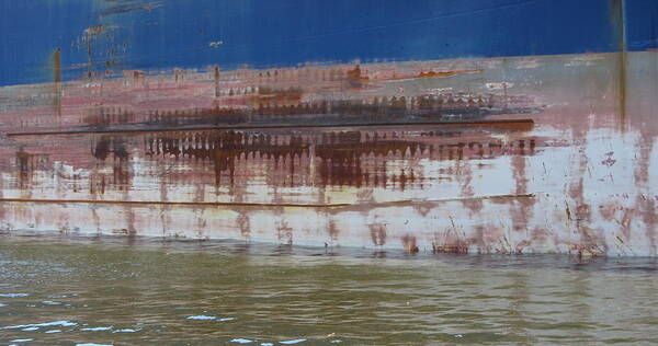 Ship Art Print featuring the photograph Ship Rust 4 by Anita Burgermeister