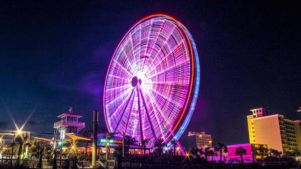 Ferris Art Print featuring the photograph The Skywheel by Rob Sellers