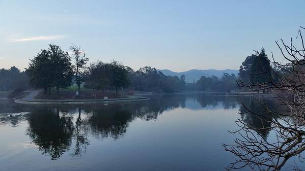 Lake Art Print featuring the photograph Tranquil Lake by Remegio Onia