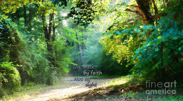 Sight Art Print featuring the photograph Walk by Faith by Sandra Clark