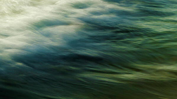 Tranquility Art Print featuring the photograph Water Waves At St Kilda Beach by Yuko Yamada