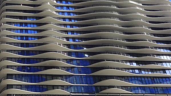 Architecture Art Print featuring the photograph Wavy Windows by Donna Spadola