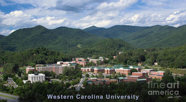 Western Carolina University Art Print featuring the photograph Western Carolina University Summer by Matthew Turlington