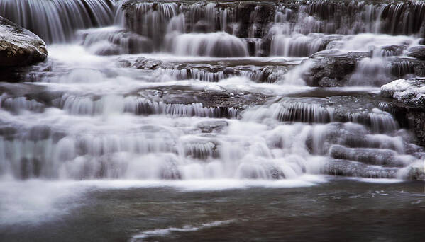 Waterfall Art Print featuring the photograph Winter Fall by Melissa Petrey