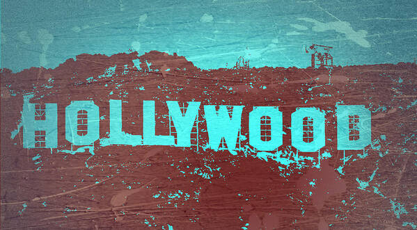 Hollywood Sign Art Print featuring the photograph Hollywood Sign by Naxart Studio