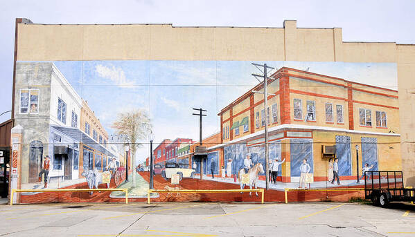 Fine Art Photography Art Print featuring the photograph Kissimmee Street Mural by David Lee Thompson