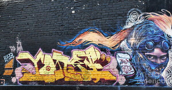 Graffiti Art Print featuring the photograph Steam Punk Graffiti by Andrea Kollo
