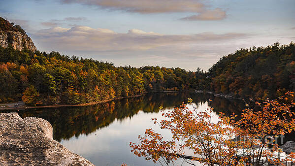 Fall Art Print featuring the photograph Mohonk Mountain House Lake #1 by Alissa Beth Photography