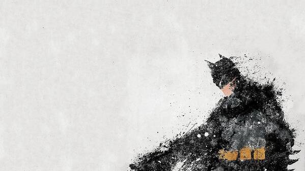 Batman Art Print featuring the digital art Batman #22 by Super Lovely