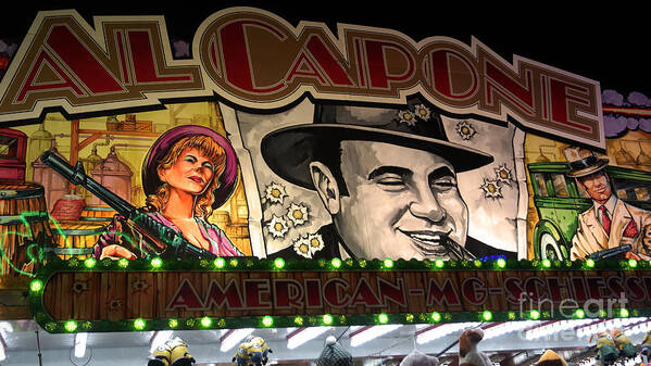 Kermis Art Print featuring the photograph Al Capone on Funfair by Eva-Maria Di Bella