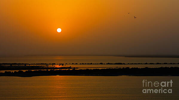 Sunset Art Print featuring the photograph Arabian Gulf Sunset by Peter Kennett