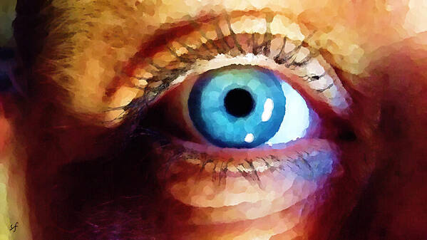 People Art Print featuring the mixed media Artist Eye View by Shelli Fitzpatrick