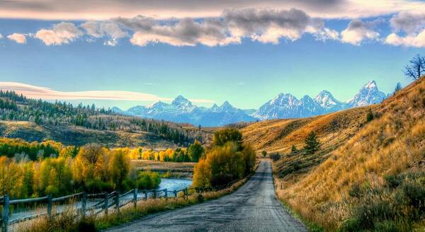 Atherton Wy Art Print featuring the photograph Atherton View Of Tetons by Charlotte Schafer
