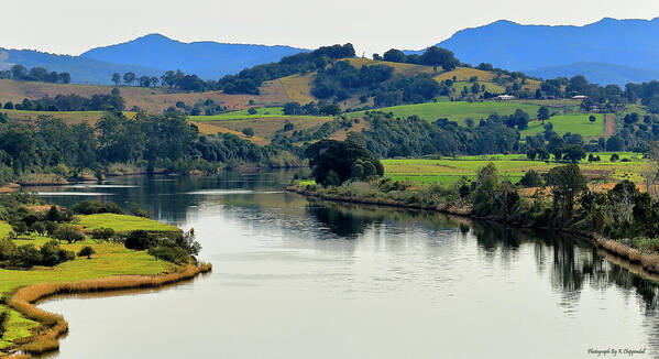 Manning River Taree Australia Art Print featuring the photograph Beautiful Manning River 06663. by Kevin Chippindall