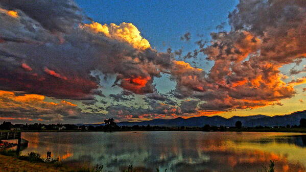 Colorado Sunset Art Print featuring the photograph Big Sky by Eric Dee