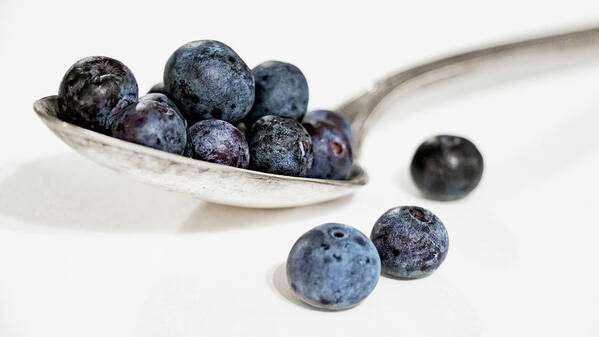 Blueberries Art Print featuring the photograph Blueberries for... by Holly Ross